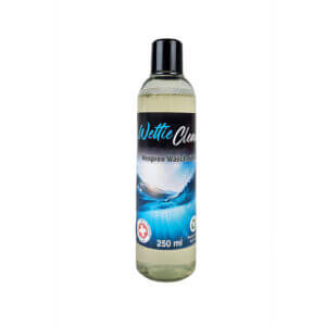 Neoprenwaschmittel WettieClean 1 x 250ml. Beseitigt schlechte Gerüche, reinigt und pflegt den Wetsuit.
